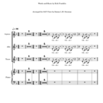 He Reigns Kirk Franklin SAT Choir Sheet Music